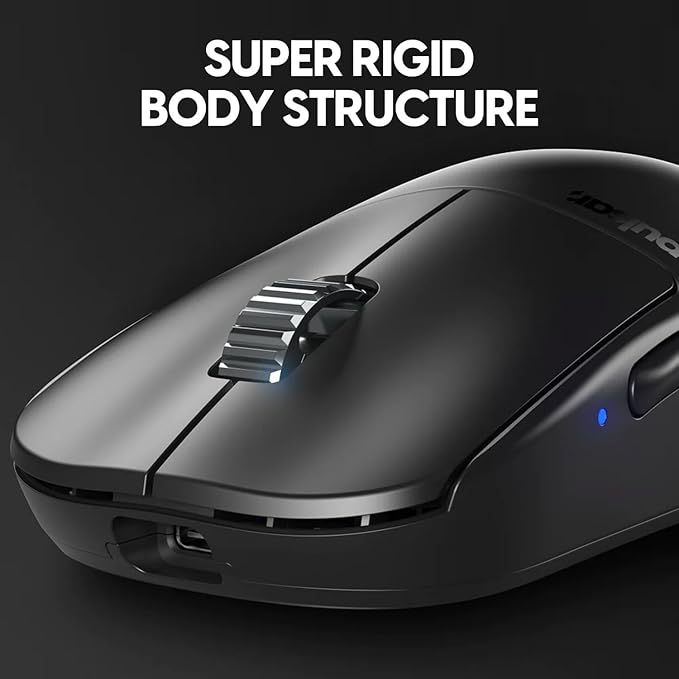 Pulsar Gaming Gears - X2H eS Wireless Gaming Mouse, Symmetrical, Optical Switch, OLED Display, Driverless, PAW3395 Sensor, 100H Battery, 4K dongle Included (Medium, Black)