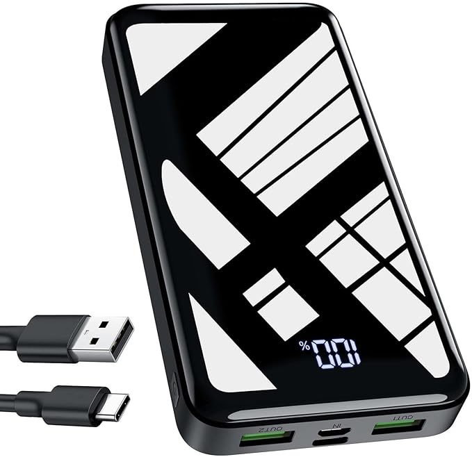 Portable Charger Power Bank 27000mAh, 22.5W Fast Charging USB C External Battery Pack, 3 Outputs & 2 Inputs, LED Display, Battery Cell Phone Bank for iPhone 16/15/14, Samsung Galaxy, Android
