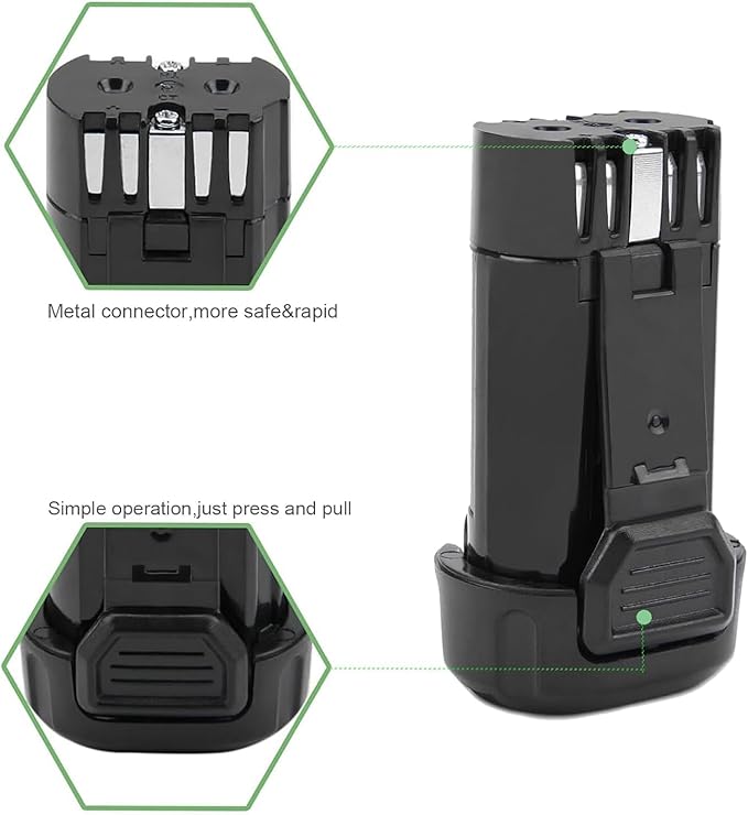 2Pack 2000mAh 8v Replacement Battery Compatible with DEWALT DCB080 DCF680N1 DW4390 DCF680N2 DCF680G2 for DEWALT 8v Battery