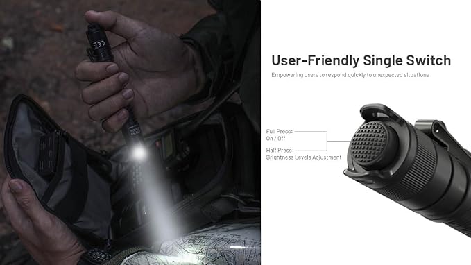 Nitecore MT2A Pro EDC Flashlight, 1000 Lumen, USB-C Rechargeable, 2X AA Battery Compatible Slim Penlight, Including NitecoreS Sticker