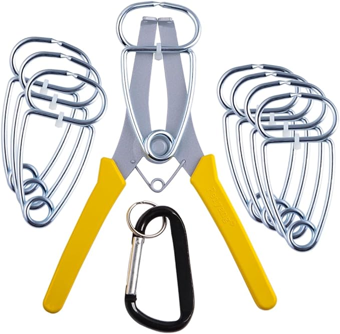 8 Miter Clamps and Miter Spring Pliers for Woodworking,Picture Frames,Wood Trim,Moldings