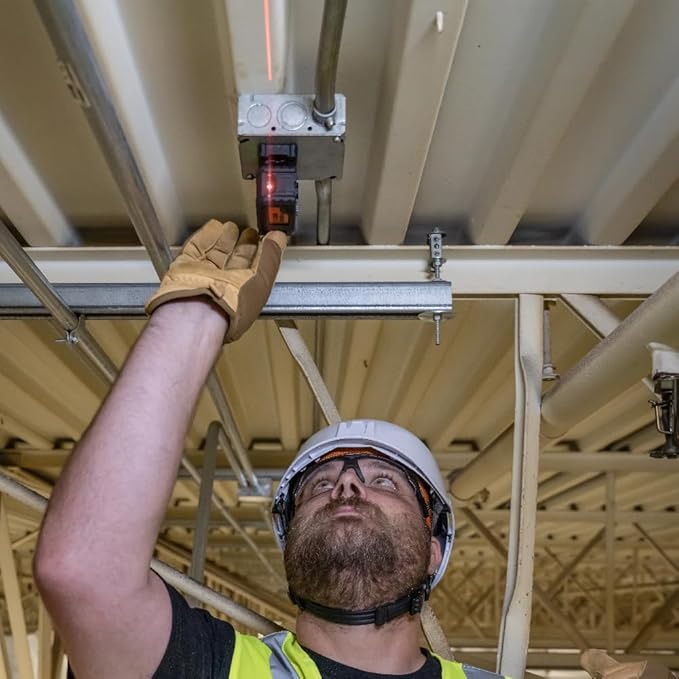 Klein Tools 93PTL Magnetic Pocket Laser Level, Bright Red Leveling and Alignment Tool, 3 Bubble Vials, 360-Degree Wall Attachment, Picture Hanging