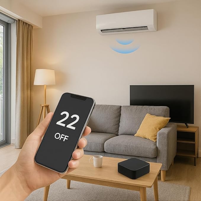 IR RF Smart Hub, Wi-Fi Universal Remote for TV, AC, Alexa, Google Home