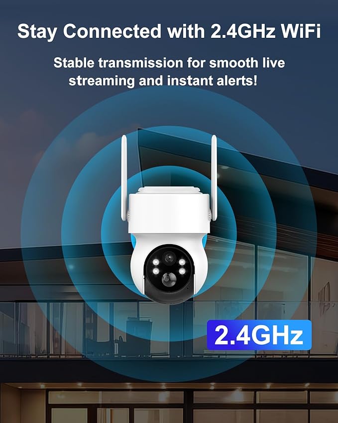 4MP Wireless Solar Security Camera Outdoor, 2K WiFi Home Surveillance PTZ Cam with with Floodlight, Human Detection, Siren Alarm, 98FT Night Vision, 2-Way Talk, 5W Solar Panel & Rechargeable Battery