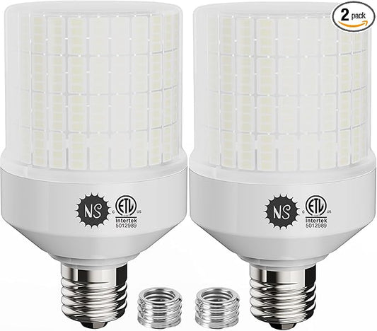 700W Equivalent 10500LM LED Bulbs (1-Set) - 90% Energy Saving, IP65 Waterproof, E26/E39, G25 70W 5000K Daylight, Warehouse Light, ETL/FCC/ROHS/CE Certified, Not Dimmable.