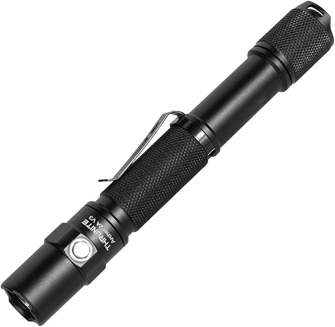 ThruNite 2PCS Archer 2A V3 Cool White LED Flashlight 500 Lumens, Mini AA Flashlight with Lanyard, IPX8 Water-Resistant Dual Switch Outdoor Flash Light - CW