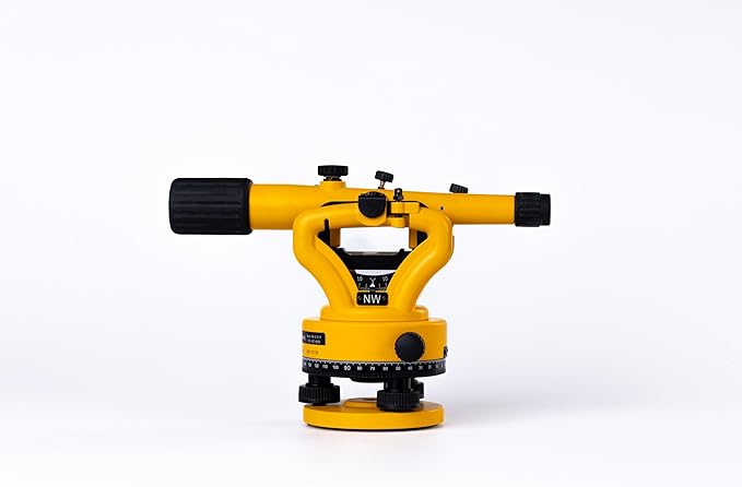 NSLP500C Leveling Device with Tripod, Carrying Case & Grade Rod, ±0.3mm/m Accuracy, Digital Display, Durable Construction