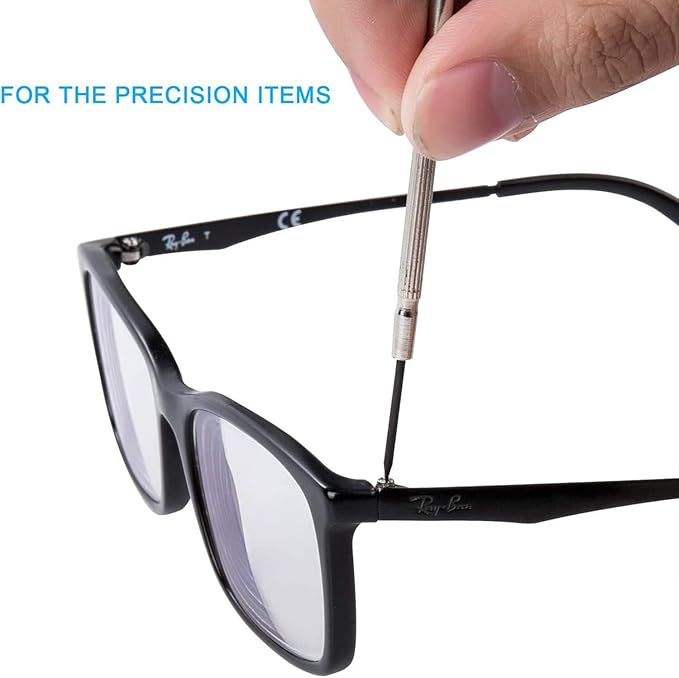 NSEZTZ 6PCS Mini Screwdriver Set, Small Professional Repair Tool Kit with 6 Different Size Flathead and Phillips Screwdrivers, Precision Screwdriver Sets for Jewelry, Watch, iPhone, Eyeglass Repair