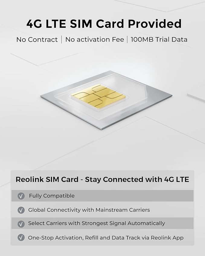 REOLINK 2K LTE Celluar Security Camera - 4G No WiFi, Rechargeable Battery, Wireless Solar Powered, 4MP Night Vision, 2-Way Talk, Smart Person/Vehicle Detection, Go Plus+Solar Panel, Updated Version