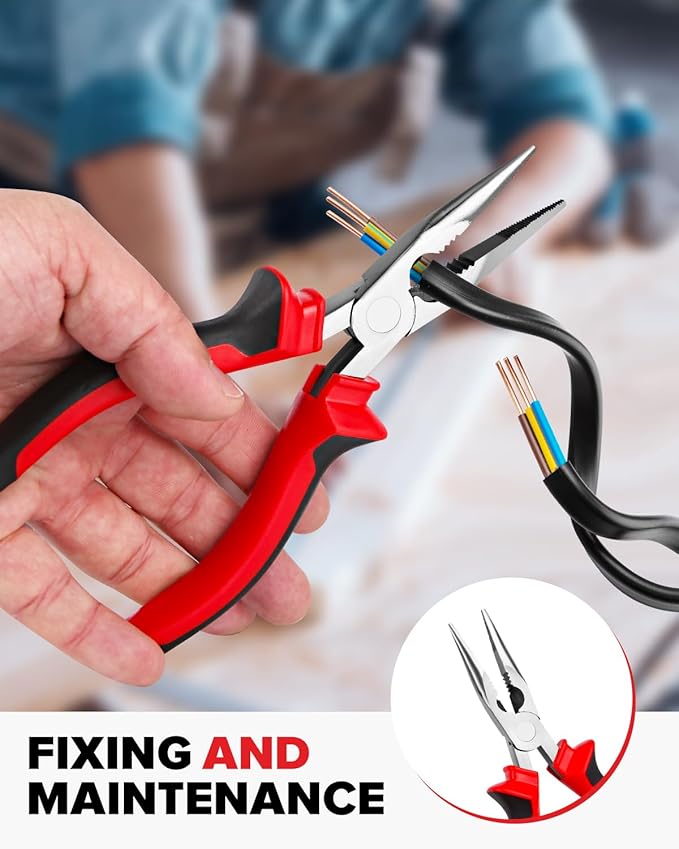 25pcs General Household Tool Set, Home Tool Kit with Plastic Toolbox for DIY, Maintenance, Perfect for Students & Homeowners