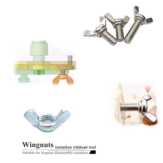 15 PCS 1/2-12 Inch Wingnuts, Quality Carbon Steel Wing Nuts Zinc Plated Fasteners Parts Butterfly Nut, Hand Twist Tighten Hardware Nuts Butterfly Wing-Nut 1/2-12” Assorted Kit