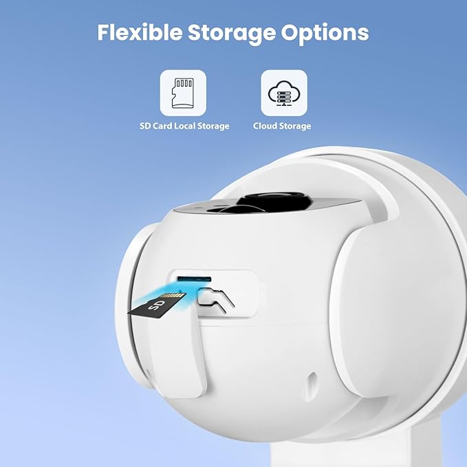 2K Solar Security Camera Wireless Outdoor, 360° View Pan/Tilt Battery Camera for Home Security, Color Night Vision, Spotlight, 2-Way Audio, PIR Motion Sensor, 2.4GHz WiFi Only, Weatherproof