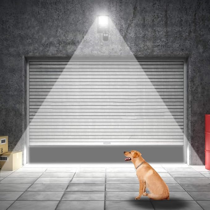 30W LED Motion Sensor Light Outdoor Safety Waterproof 12-24V AC/DC IP66 Super Bright Floodlight, 6000K, Daylight White, 150W Bulb Equivalent, 2700LM, PIR Intelligent Sensor Light (No Plug)