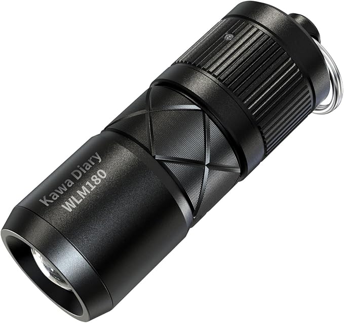 World's Smallest Zoomable EDC Flashlight – 130 Lumen, USB-C Rechargeable, Magnetic Base, Replaceable Battery, IP54 Waterproof, 1.91in Keychain Light