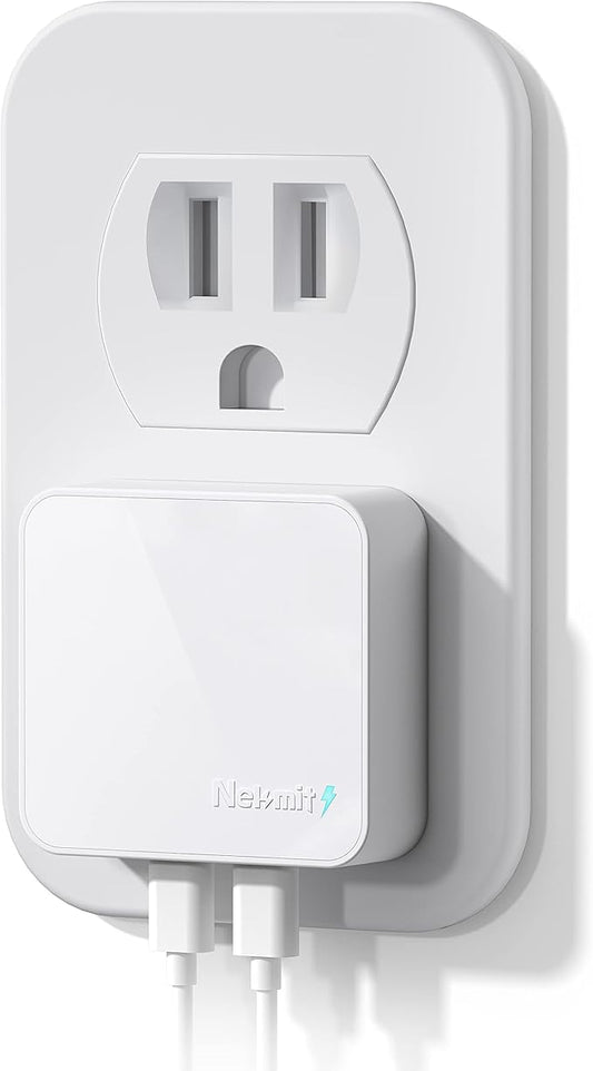 Nekmit Dual Port USB C Wall Charger, 40W PD Fast Charging USB C Wall Plug Adapter, Flat Thin Slim Charger Block for iPhone 14/14 Pro/14 Pro Max, Galaxy, MacBook Air, iPad, AirPods and More