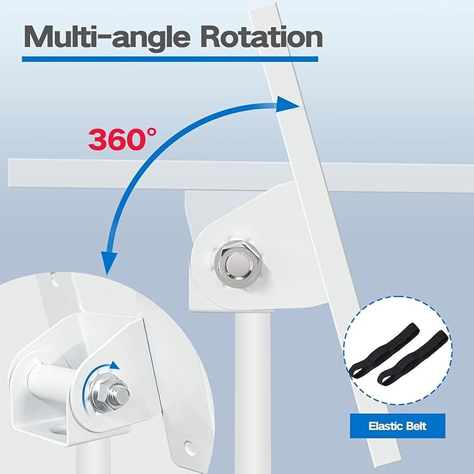 Projector Stand, 22 to 55 Inch Laptop Stand,Projector Tripod with Phone Holder,Tripod for Projector,DJ Equipment,Projector Stand for Outdoor Movies,Office, Home, Stage or Studio (White)