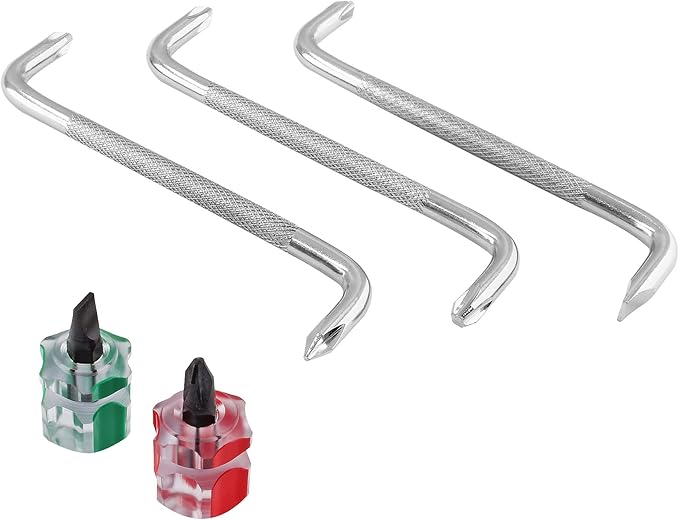 5 in 1 Magnetic Screwdriver Set, Z-Type Screwdriver, Double Head Offset Screwdriver Set with Mini Phillips Flat Head Screwdriver