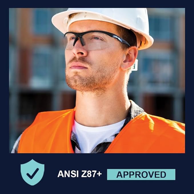 Bifocal Safety Glasses - Safety Glasses with Readers for Healthcare, Woodworkers, Motorcyclists, Workshop - Ansi Z87+