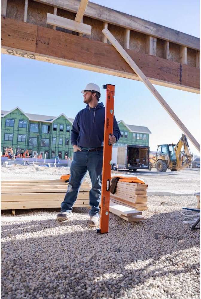 Johnson Level & Tool 5800-0610P 6FT - 10FT Extendable Plate Level, Triple-Secured Mounting System