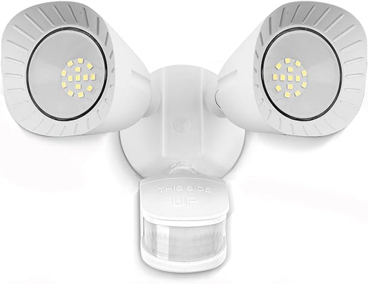 UFOND LED Security Lights Outdoor Motion Sensor Light，2400 Lumen All Aluminum Floodlight,Waterproof,Angle Adjustable,6500K,4 Modes,for Garage Porch Balcony Patio