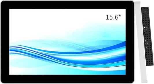 GreenTouch 15.6 Inch Open-Frame Touchscreen LCD Monitor - Capacitive PCAP Touch -1920x1080-16:9-Black and Silver Bezel