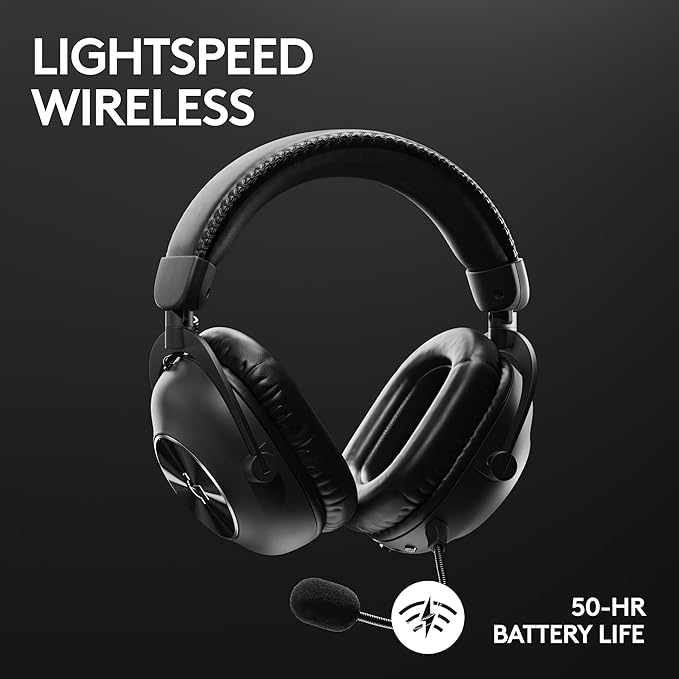 Logitech G Pro X Superlight 2 Lightspeed Wireless Gaming Mouse + G Pro X 2 Wireless Gaming Headset Bundle - Black