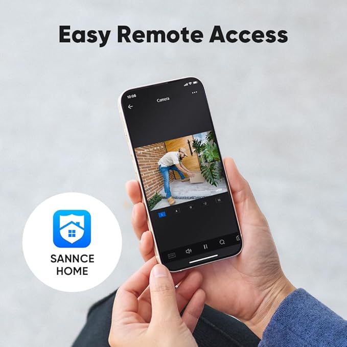 SANNCE 1080P Wired Security Camera System, CCTV 8 Channel 5-in-1 DVR with 1TB Hard Drive and 8Pcs Outdoor Day/Night Surveillance Cameras, Easy Remote Access, Motion Detection, 100ft Night Vision