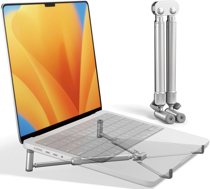 X-Stand Laptop Stand, Steklo Universal Computer Stand for MacBook 12" 13" 15" 17" Screen, Aluminum Cooling Portable Adjustable MacBook Stand, Laptop Riser (NEWEST 2018 2017 2016) X-Stand