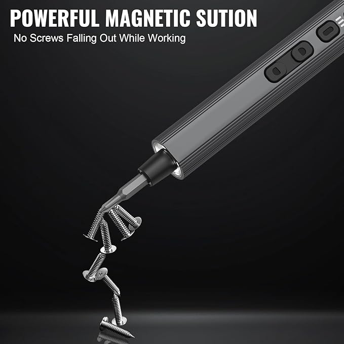 Precision Electric Screwdriver Set,160-in-1 Mini Electric Screwdriver,650mAh Rechargeable Screwdrivers,S2 Magnetic Bit,3 Torque Settings,Repair Tool Kit for Computer Phone Laptop Camera Watch Glasses