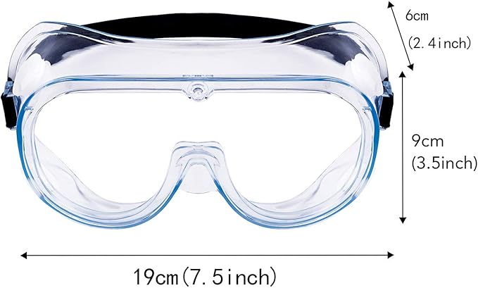 YunTuo 1 pack Anti-Fog Safety Goggles, Protective Safety Glasses, Eye Protection