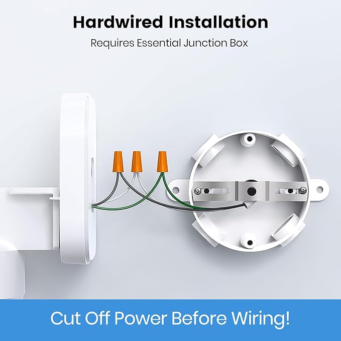 AOSU Floodlight Camera Wired, 3K UHD Security Camera Outdoor, 360° Coverage Surveillance, 24/7 Recording, Motion Detection, 2600-Lumen Motion-Activated Floodlight, Color Night Vision