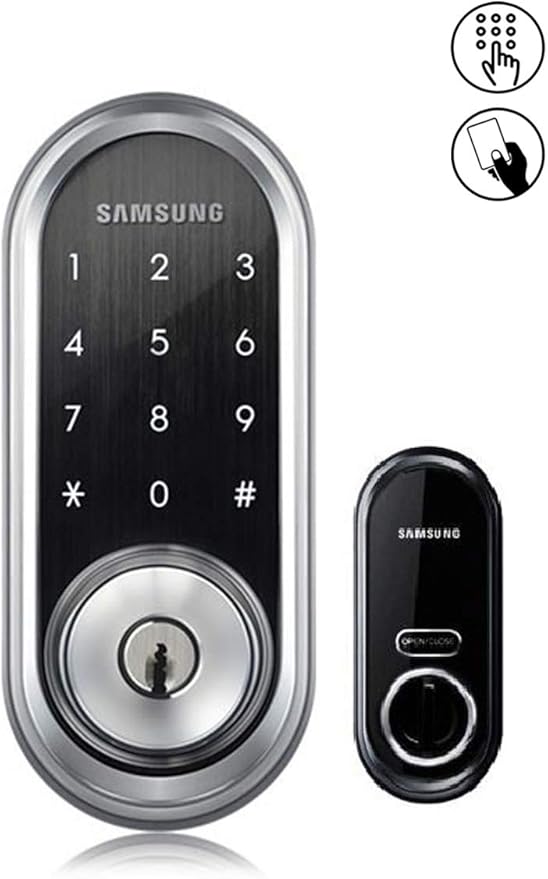 Samsung SHP-DS510MK Digital Door Lock SHP-DS510 Black Keyless Electronic Deadbolt + Emergency Keys FIT Most Doors