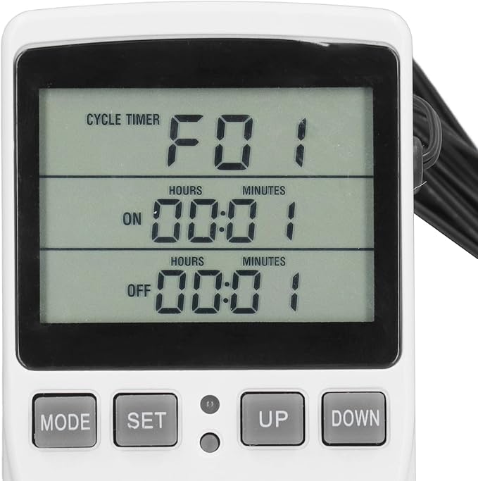 Digital Thermostat Outlet Plug Temperature Controller, Temperature Control Socket Thermostat Controlled Outlet with Alarm System for Aquariums, Greenhouses(US Plug 15A 1800W)