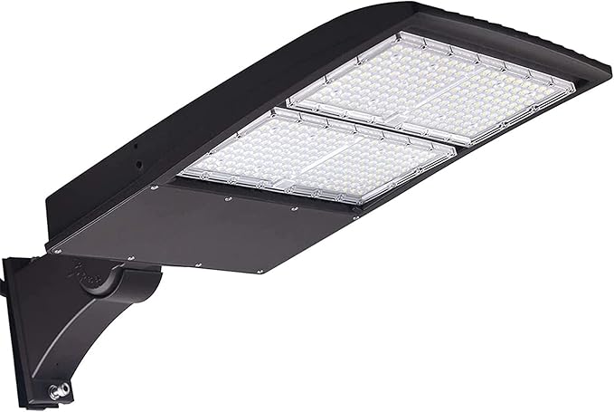 LED Shoebox Lights 300W, 5000K 42000LM 1-10V Dimmable, LED Street Area Lights with Surge Protector for Parking Lot, Football/Tennis Court UL DLC Approved 100-277V