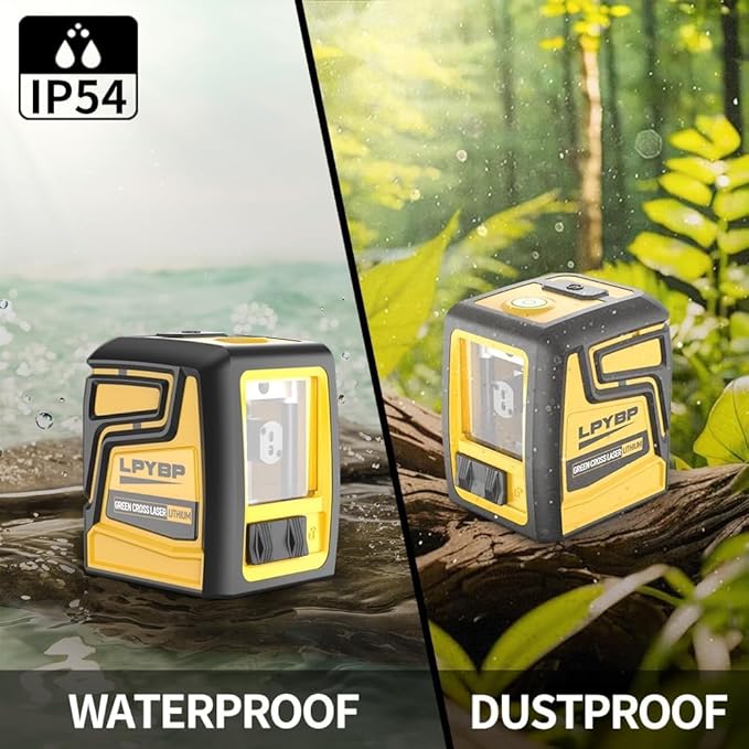 360° Laser Level with Tripod,100ft/30m Self Leveling Laser Level,with Rechargeable Battery & Type-C Charging Port, Self Leveling Wide Angle Cross Leveler Tool for Construction