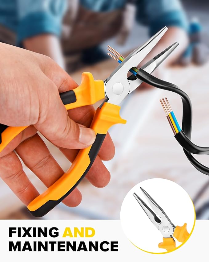 5pcs General Household Tool Set, Includes Pliers, Crosshead Screwdriver, Flat-head Screwdriver, Electrical Pen, Suitable for Daily Use