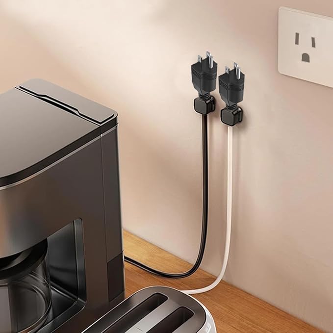 Replacement Plugs, 3 Pack 3 Prong Replacement Plug with 1 Screwdriver, Extension Cord Ends, ReplacementPlug 3 Prong , Neutral Ground Bonding Plugg, 3 Wire 15A 125V Male Plug, Black