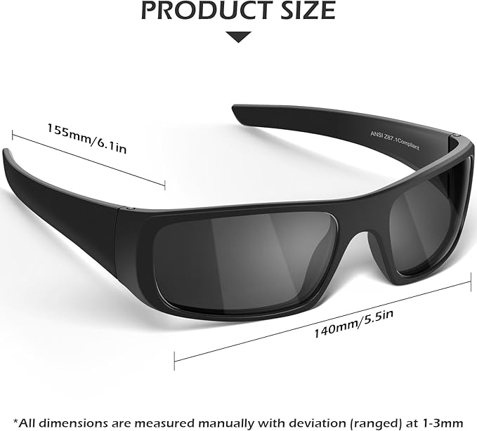 OXG Safety Glasses Protective Eyewear Men Women, ANSI Z87.1 Work Glasses Scratch Impact Resistant for Industrial Shooting