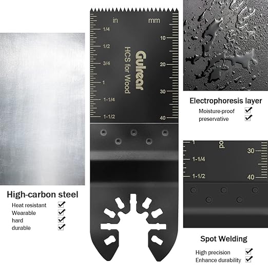 60 Pcs Universal Oscillating Tool Oscillating Saw Blades,Oscillating Multitool Blades,Multi Tool Blades, for Dewalt Fein an so on. Ideal Tool for Woodworkers, DIY Enthusiasts and Detailing Work