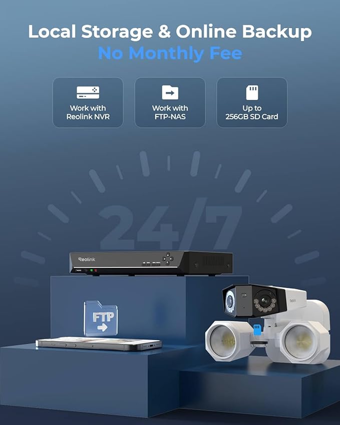 REOLINK 4K Dual-Lens Floodlight Security Camera, Outdoor PoE IP Camera with 180° Ultra-Wide Angle, 1800 Lumen Floodlight, Human/Vehicle/Pet Detection, Two Way Talk, Waterproof, Duo Floodlight PoE