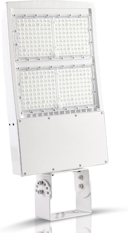 300W White LED Parking Lot Light, 42000LM LED Shoebox Area Light [1000W MH/HPS Equiv.], 5000K Dimmable Outdoor Street Lighting Fixture with Surge Protection Built-in, IP65 AC100-277V UL&DLC Listed