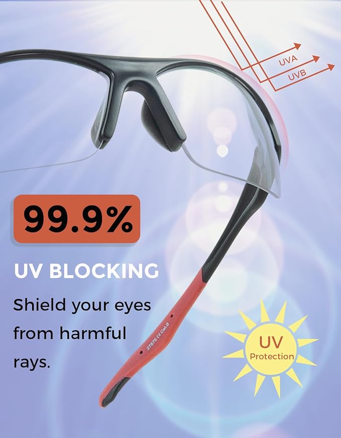 Anti-Fog Safety Glasses Clear Work Goggles Eye Protection for Shooting Sports Eyewear Scratch Resistant Lens