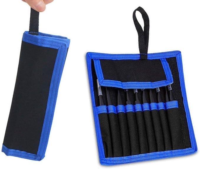 Tweezers Precision Set,Easily Life 10pcs ESD Tweezers Set, Anti Static Stainless Steel Anti Magnetic Tweezers Set with Storage Bag for Craft,Electronics Repair,jewelry repair,Laboratory Work,etc