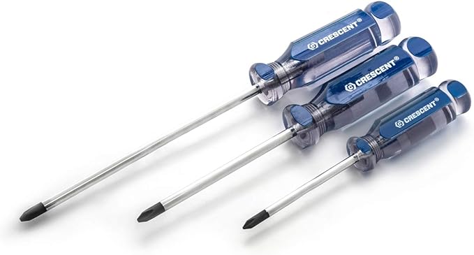 Crescent 6 Piece Phillips/Slotted Acetate Screwdriver Set - CPS6PieceSET