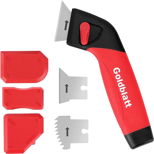 Goldblatt Caulk Remover Tool, Grout Removal Tool, Caulking Tool, Silicone Caulking Tool Kit, Sealant Finishing Tools for Sink Joint Bathroom Kitchen Floor
