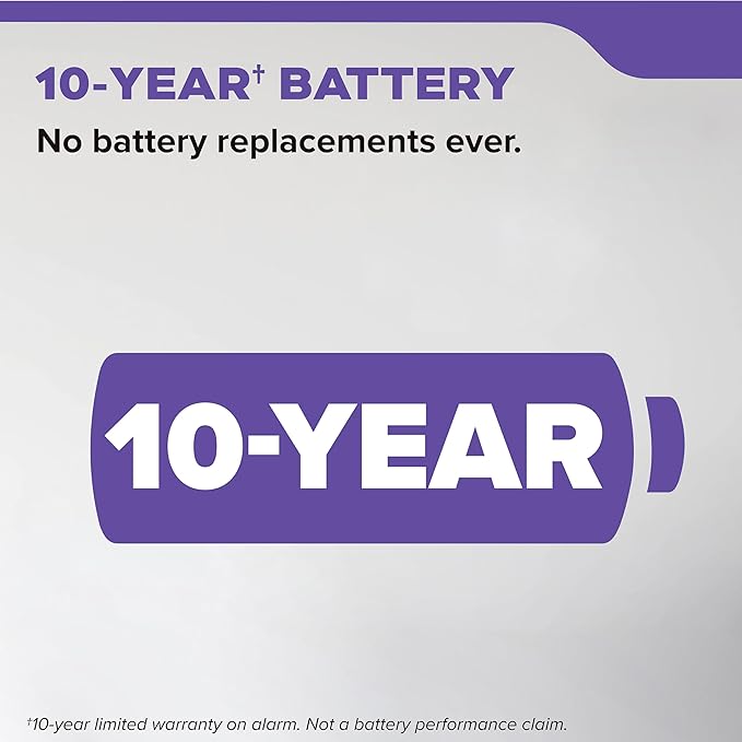 Kidde Smoke & Carbon Monoxide Detector, 10-Year Battery Powered, LED Warning Light Indicators, 30CUD10