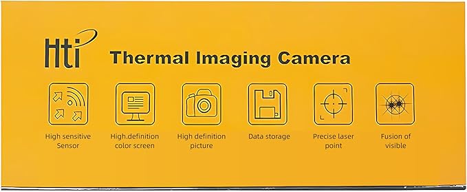 Hti-Xintai Higher Resolution 320 x 240 IR Infrared Thermal Imaging Camera. Model HTI-19 with Improved 300,000 Pixels, Sharp 3.2in Color Display Screen, Battery Included. Lightweight Comfortable Grip.