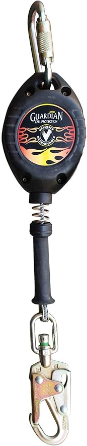 Guardian 42000 Velocity Class 1 Cable Self-Retracting Lifeline (SRL) with Carabiner | 16 ft | Class 1 | ANSI and OSHA Compliant