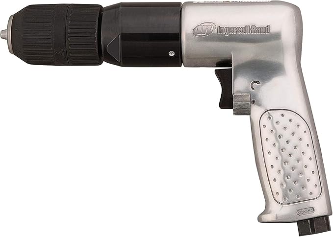 Ingersoll Rand 7803RAKC 1/2" Keyless Chuck Air Drill, 500 RPM, 0.5 HP, 10.6in-lb Torque, Pistol