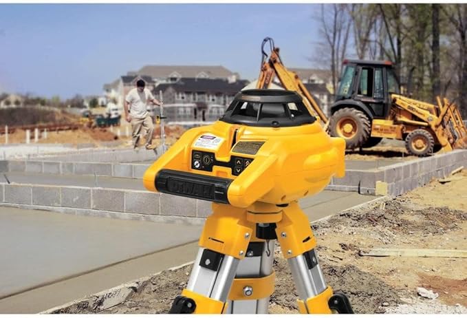 DEWALT Rotary Laser Level Kit, Indoor/Outdoor Survey Laser Transit (DW074KD)